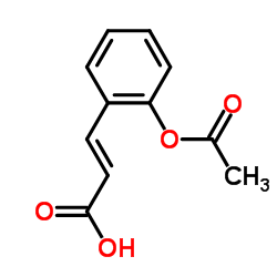 2-乙酸基肉桂酸结构式