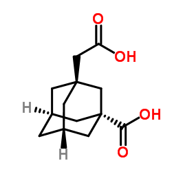3-carboxymethyl adamantane-1-carboxylic acid structure