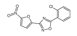 5-(2-Chloro-phenyl)-3-(5-nitro-furan-2-yl)-[1,2,4]oxadiazole结构式