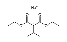 sodium diethyl isopropylmalonate Structure