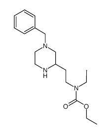 [2-(4-benzyl-piperazin-2-yl)-ethyl]-ethyl-carbamic acid ethyl ester结构式