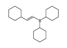 dicyclohexyl(2-cyclohexylethenyl)borane Structure
