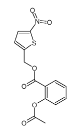 5-nitrothien-2-ylmethyl 2-acetoxybenzoate Structure