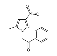 2-(5-methyl-3-nitropyrazol-1-yl)-1-phenylethanone结构式