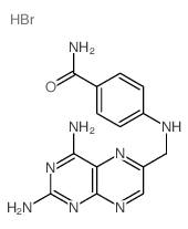 4-[(2,4-diaminopteridin-6-yl)methylamino]benzamide结构式