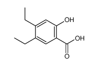 4,5-diethyl-2-hydroxybenzoic acid Structure