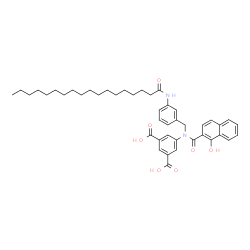 5-[[(1-hydroxy-2-naphthyl)carbonyl][[3-[(1-oxooctadecyl)amino]phenyl]methyl]amino]phthalic acid picture