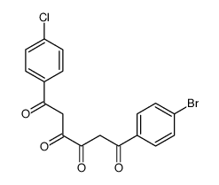 1-(4-Bromophenyl)-6-(4-chlorophenyl)-1,3,4,6-hexanetetrone structure