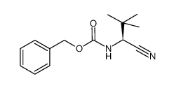 (1S-cyano-2,2-dimethyl-propyl)-carbamic acid benzyl ester结构式