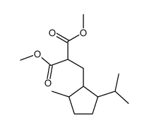 2-(2-Isopropyl-5-methyl-cyclopentylmethyl)-malonic acid dimethyl ester Structure