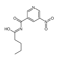 5-nitro-N-pentanoylpyridine-3-carboxamide结构式