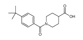 1-(4-tert-butylbenzoyl)piperidine-4-carboxylic acid Structure