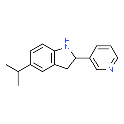 1H-Indole,2,3-dihydro-5-(1-methylethyl)-2-(3-pyridinyl)-(9CI) structure