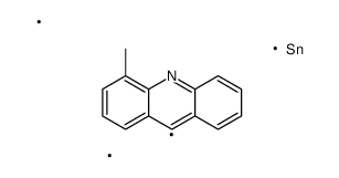 trimethyl-(4-methylacridin-9-yl)stannane Structure