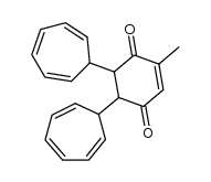 5,6-di(cyclohepta-2,4,6-trien-1-yl)-2-methylcyclohex-2-ene-1,4-dione Structure