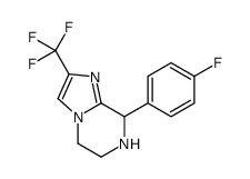 8-(4-fluorophenyl)-2-(trifluoromethyl)-5,6,7,8-tetrahydroimidazo[1,2-a]pyrazine Structure