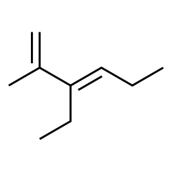 3-Ethyl-2-methyl-1,3-hexadien structure