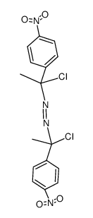 1,1'-dichloro-1,1'-bis(4-nitrophenyl)-1,1'-azoethane Structure