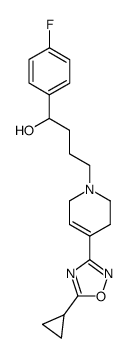 4-(5-cyclopropyl-1,2,4-oxadiazol-3-yl)-3,6-dihydro-α-(p-fluorophenyl)-1(2H)-pyridinebutanol Structure