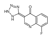 3-(1,2-dihydrotetrazol-5-ylidene)-8-fluoroquinolin-4-one Structure