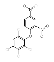 1,2,3,5-tetrachloro-4-(2,4-dinitrophenoxy)benzene结构式