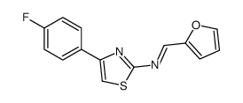 N-[4-(4-fluorophenyl)-1,3-thiazol-2-yl]-1-(furan-2-yl)methanimine结构式