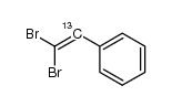 1,1-dibromo-2-[13C]-styrene Structure