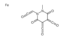 iron,1-methyl-2-(2-oxoethenyl)-4,5-bis(oxomethylidene)diazinane-3,6-dione Structure