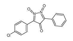 3-(4-chlorophenyl)-1,2-dioxido-5-phenylpyrazole-1,2-diium-4-one Structure