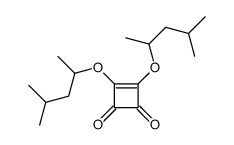 3,4-bis(4-methylpentan-2-yloxy)cyclobut-3-ene-1,2-dione Structure