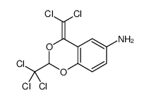 4-(dichloromethylidene)-2-(trichloromethyl)-1,3-benzodioxin-6-amine结构式