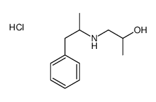 1-(1-phenylpropan-2-ylamino)propan-2-ol,hydrochloride Structure