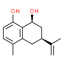 1,8-Naphthalenediol, 1,2,3,4-tetrahydro-5-methyl-3-(1-methylethenyl)-, (1S,3S)- (9CI)结构式