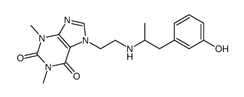 7-[2-[1-(3-hydroxyphenyl)propan-2-ylamino]ethyl]-1,3-dimethylpurine-2,6-dione Structure