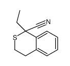 1-ethyl-3,4-dihydroisothiochromene-1-carbonitrile结构式