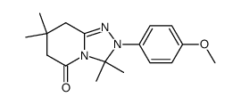 2-(4-methoxy-phenyl)-3,3,7,7-tetramethyl-2,6,7,8-tetrahydro-3H-[1,2,4]triazolo[4,3-a]pyridin-5-one Structure