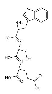 (2S)-2-[[(2S)-2-[[(2S)-2-amino-3-(1H-indol-3-yl)propanoyl]amino]-3-hydroxypropanoyl]amino]pentanedioic acid Structure