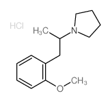 1-[1-(2-methoxyphenyl)propan-2-yl]pyrrolidine结构式