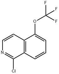 1-CHLORO-5-TRIFLUOROMETHOXY-ISOQUINOLINE结构式