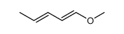 1-Methoxy-1,3-pentadien结构式