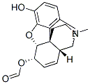 7,8-Didehydro-4,5α-epoxy-17-methylmorphinan-3,6α-diol 6-formate结构式