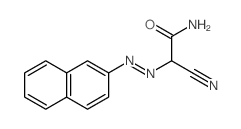 2-cyano-2-naphthalen-2-yldiazenyl-acetamide Structure