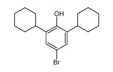 4-bromo-2,6-dicyclohexyl-phenol结构式