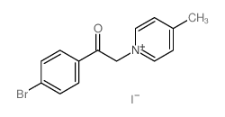 1-(4-bromophenyl)-2-(4-methylpyridin-1-yl)ethanone Structure