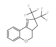 [1]Benzopyrano[4,3-b]pyrrole, 2,3,3a,4-tetrahydro-2,2-bis(trifluoromethyl)- structure