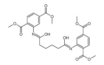 dimethyl 2-[[6-[2,5-bis(methoxycarbonyl)anilino]-6-oxohexanoyl]amino]benzene-1,4-dicarboxylate Structure