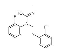 1-(2-fluorophenyl)-1-[(2-fluorophenyl)iminomethyl]-3-methylurea结构式