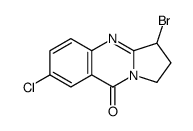 3-bromo-7-chloro-2,3-dihydro-1H-pyrrolo[2,1-b]quinazolin-9-one Structure