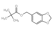 Propanoic acid,2,2-dimethyl-, 1,3-benzodioxol-5-ylmethyl ester Structure