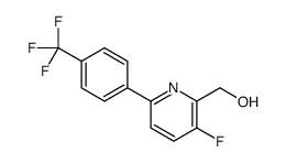 [3-fluoro-6-[4-(trifluoromethyl)phenyl]pyridin-2-yl]methanol结构式